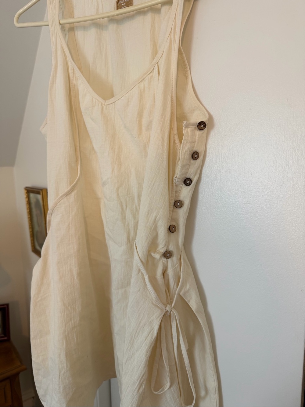 Free People Cream Mini Dress - Picture 2 of 3